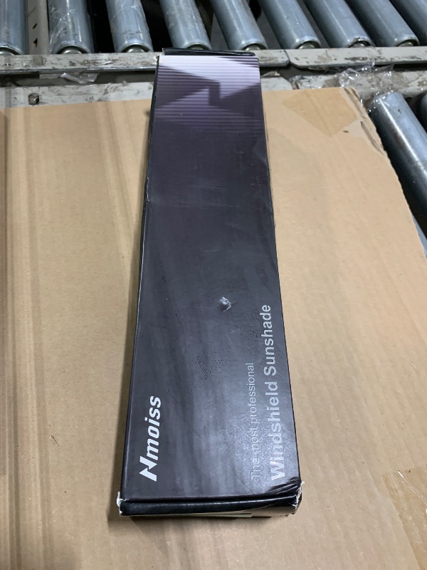 Photo 1 of [Upgraded] Nmoiss Windshield Sun Shade Umbrella - [Vinyl Coating Heat Shield] Protect Car from Sun Rays & Heat Damage Keep Cool and Protect Interior, Spring Structure Edge Medium 56" L x 31" W