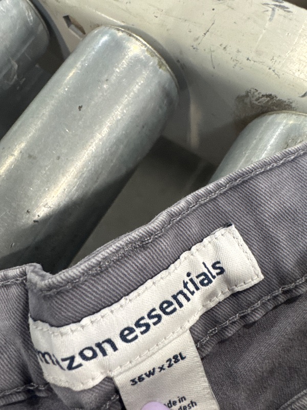 Photo 1 of ********SIMILAR**** Bienzoe Boys School Uniform Pants: Kids Adjustable Waist Cotton Regular Slacks Grey Size 8