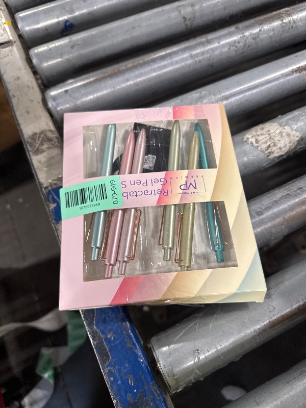 Photo 1 of *********SIMILAR***** Mr. Pen- Retractable Gel Pens, 6 Pack, Black Ink, Metallic Morandi Barrels, Fine Point 0.7 mm, Fast Dry, Smooth Writing, Cute Pens for Drawing, Writing Planner and School Supplies