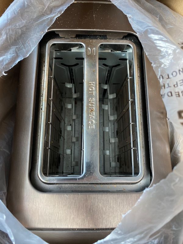 Photo 1 of [DIRTY & USED] SEEDEEM Toaster 2 Slice with Touch Screen, Faster Heating Speed, 7 Shade Setting, 6 Bread Type, 1.5”Wide Slots Toaster, Removable Crumb Tray, 1350W, Dark Chocolate