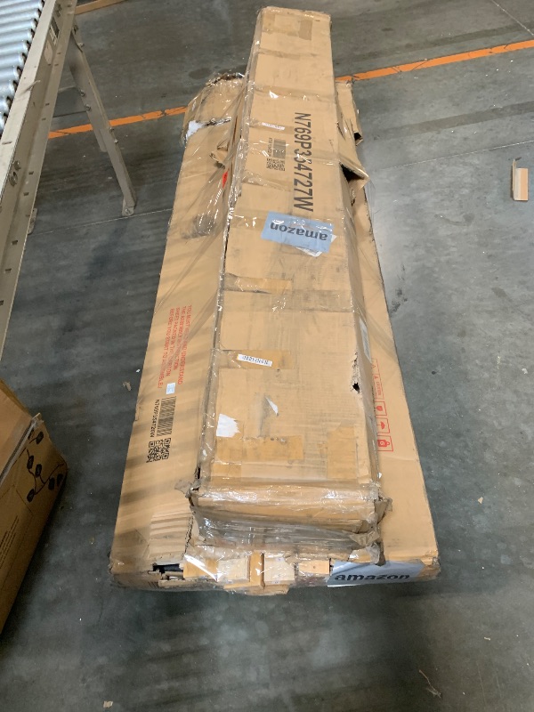 Photo 1 of ***The headboard is dirty; it needs to be cleaned.***Christopher Knight Home Lavia Fabric Upholstered King Size Bed Frame with Headboard, Modern King Bed Frame and Headboard, Wooden Slats Support, Easy Assembly, No Box Spring Needed, Beige+Natural