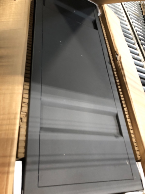 Photo 1 of ***DAMAGED DRAWER SLIDERS*** Acme Cargo Container Style Rectangular 6-Drawer Dresser in Gunmetal Metal