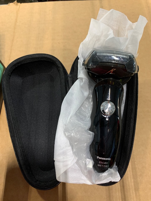 Photo 1 of *** NO ADAPTER *** Panasonic ARC6 Electric Razor for Men Face, Wet & Dry Shavers for Men with Foil Shaver, Pop-up Trimmer, Ultra-Fast 6-Blade, Smart Shave Sensor, 22D Flexible Pivoting Head - ES-LS8A-K (Black)