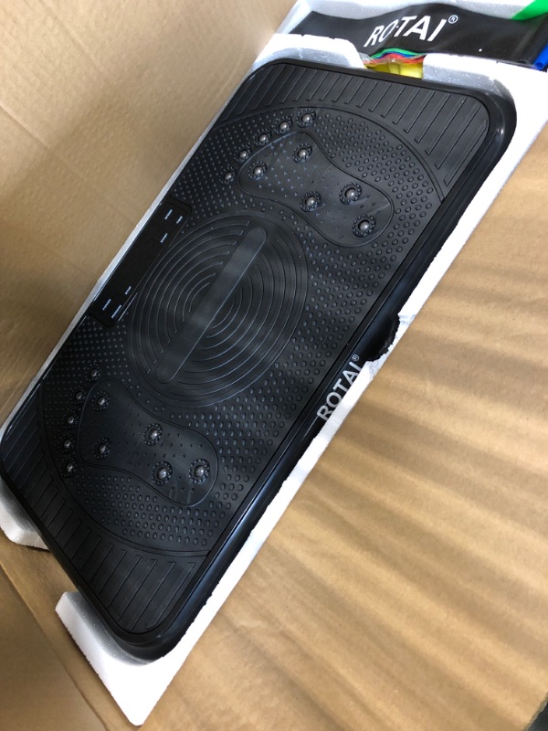 Photo 1 of ** sold as is no refund/return**  Rotai  Plate Vibration Exercise Machine for Lymphatic Drainage Massager & Weight Loss, 400 lbs Capacity Whole Body Vibrating Plate Workout for Women and Men
