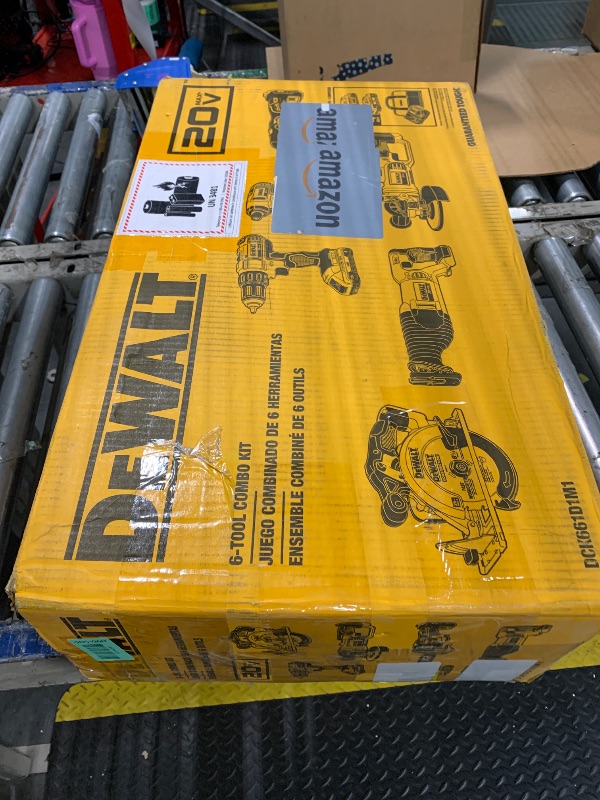 Photo 1 of **** AS IS ALL SALES FINAL NO RETURNS ***(*DEWALT 20V MAX Power Tool Combo Kit, 6-Tool Cordless Power Tool Set with Battery and Charger (DCK661D1M1)