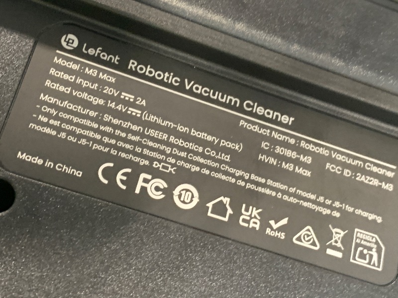 View 6 of ** UPDATED 6/21*** **
Lefant LiDAR Robot Vacuum and Mop, 20000Pa Suction, 90-Day Self-Emptying, Obstacle Avoidance, Auto Mop Washing&Drying, All-in-One for Pet Hair Carpet, 5G WiFi Alexa/APP/iWatch Control, M3 Max