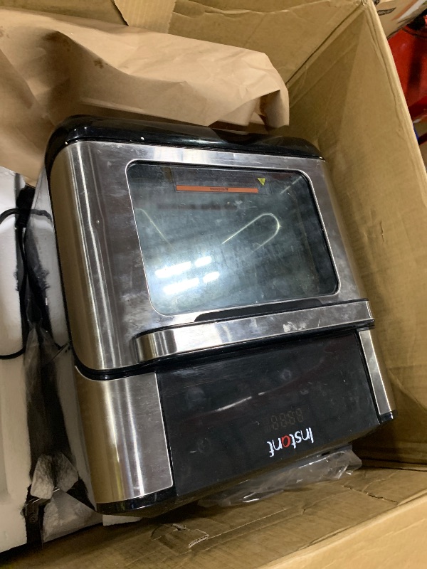View 3 of ***VERY USED*** Instant Pot Omni Plus 19QT/18L Toaster Oven Air Fryer, 10-in-1 Functions, Fits 12" Pizza, Crisp, Broil, Bake, Roast, Toast, Warm, Convection, 100+ In-App Recipes, from the Makers of Instant Pot, Black