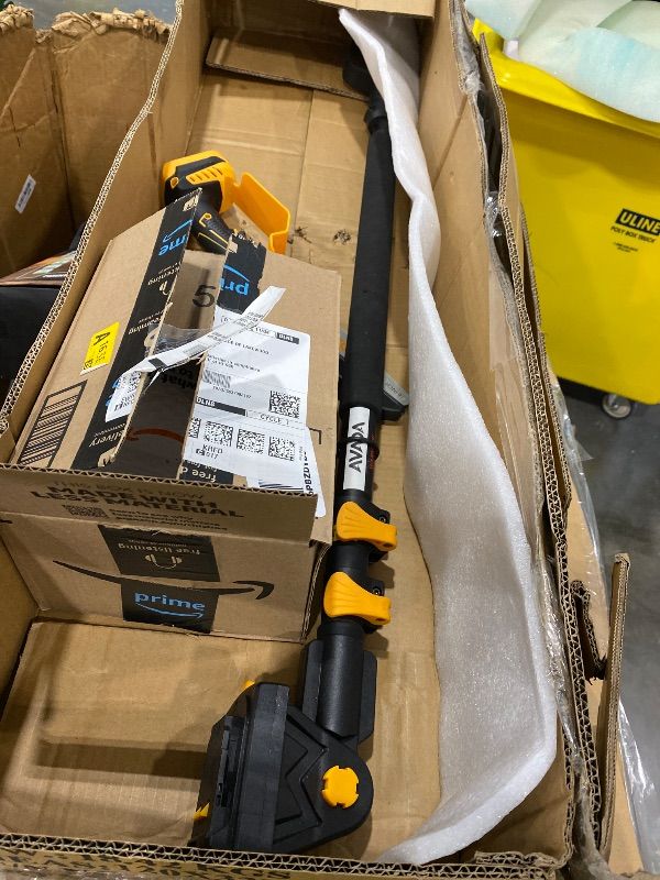 Photo 1 of **UNTESTED**
2-IN-1 Cordless 8-Inch Pole Saw & Chainsaw for De-WALT 20V MAX Battery - 1200W Brushless Motor, Total Reach of Max 15.9 FT, Lightweight, 8"&6"Electric Pole Saws for Tree Trimming Pruning (Tool Only)