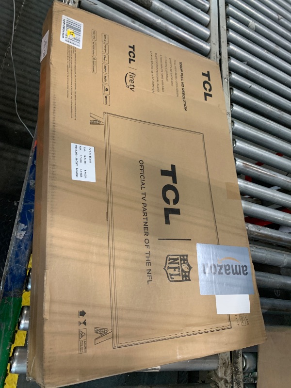 Photo 1 of  ** UNTESTED / NO RETURN / DAMAGE ** TCL 32-Inch Class S3 1080p LED Smart TV with Fire TV (32S350F, 2023 Model), Alexa Built-in, Apple AirPlay Compatibility, Streaming FHD Television,Black