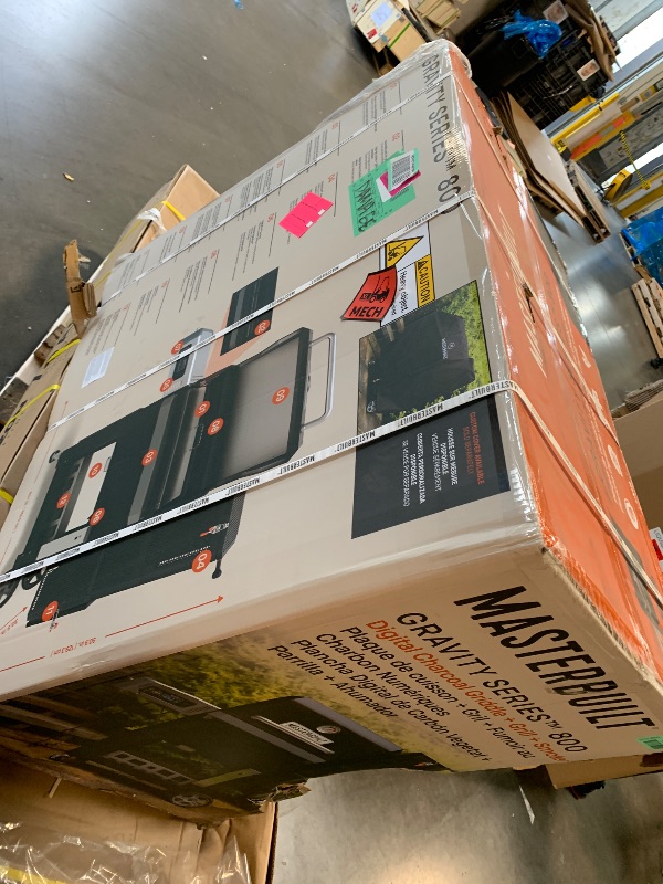 Photo 1 of ** FACTORY SEALED **** Masterbuilt® Gravity Series® 800 Smoker Grill - Charcoal Grill plus Griddle Insert, Digital Control, App Connectivity, 800 Cooking Square Inches in Black, Model MB20040221