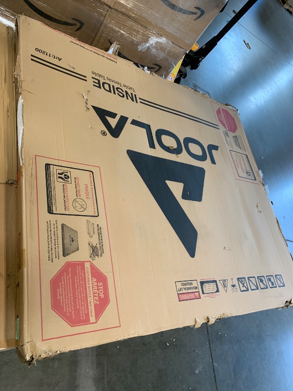 Photo 1 of ** NEW/ FACTORY SEALED ** 
JOOLA Inside Professional MDF Indoor Ping Pong Table with Quick Clamp Table Tennis Net and Post Set - 10 Minute Easy Assembly - Tournament Quality - Foldable with Single Player Playback Mode, Blue