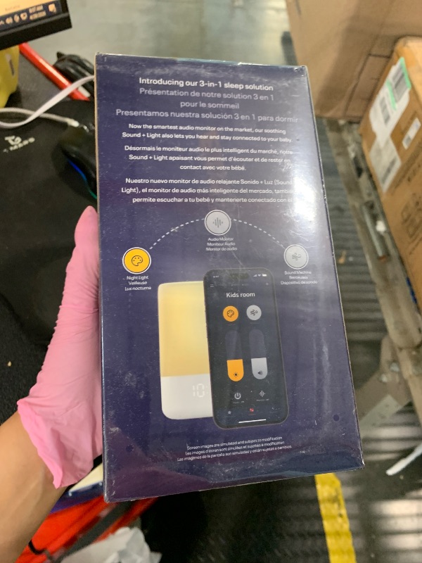 Photo 1 of ** FACTORY SEALED ** Nanit Sound and Light Smart Baby Night Light and Sound Machine | Audio Monitor | Cry Detection Alert Feature | OK to Wake Alarm Clock for Kids | Temp & Humidity Tracking | Rechargeable Battery | WiFi