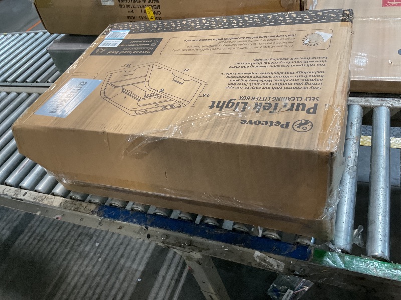 Photo 1 of ** SOLD AS IS NO REFUND/RETURN** SEE COMMENT!
Petcove Self Cleaning Automatic Litter Box for Multi Cat Open Top/Quiet Operation ?45 dB/Odor Control/Dual Anti-Pinch Safety/Easy App Control with Ultra Fast 5 GHz Wi-Fi - 20 Count Litter Bags