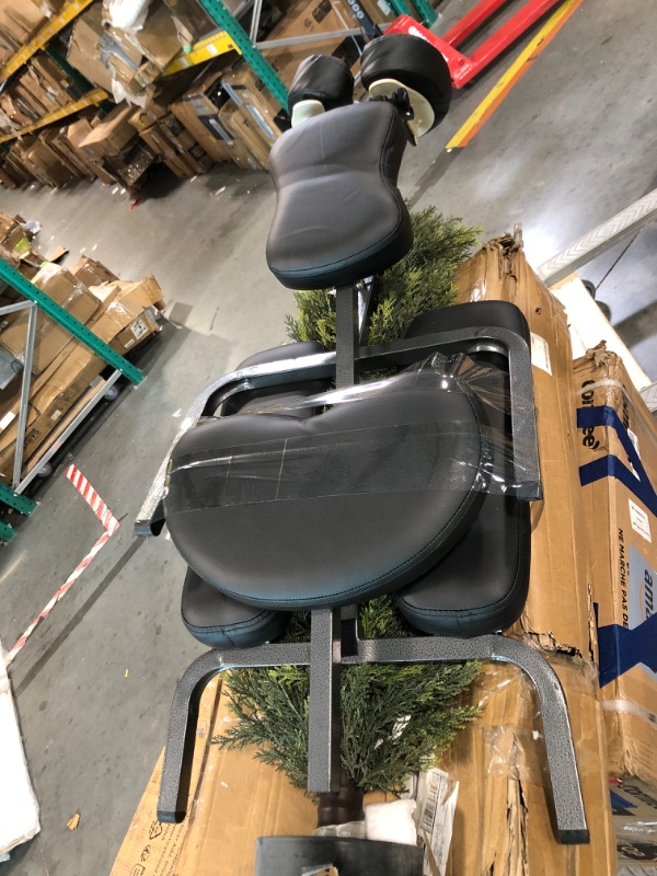 Photo 1 of **BLACK** sold as is no refund\return** see comments 
BestMassage Portable Massage Chair – Foldable Tattoo & Spa Chair with Adjustable Face Cradle, High-Density Cushion, Lightweight Frame & Carry Bag, Black