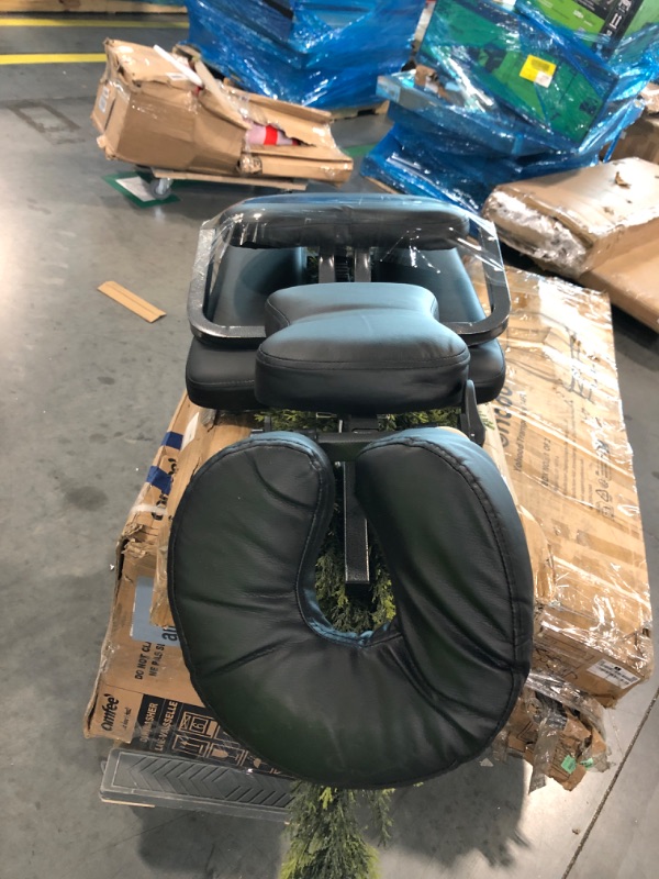 Photo 1 of **BLACK** sold as is no refund\return** see comments 
BestMassage Portable Massage Chair – Foldable Tattoo & Spa Chair with Adjustable Face Cradle, High-Density Cushion, Lightweight Frame & Carry Bag, Black