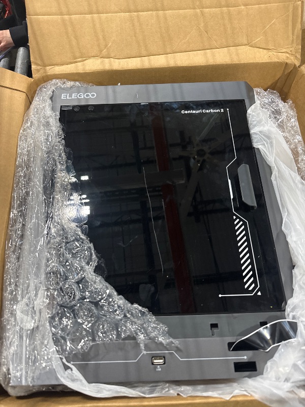 Photo 1 of ****SCRATCH ON THE 3D printer***** ELEGOO Centauri Carbon 2 Combo Multi Color 3D Printer, CoreXY 500mm/s High Speed Multicolor Printing with Canvas, 1-Click Full Auto Leveling and 350°C High-Temp Nozzle, 256x256x256mm Build Volume