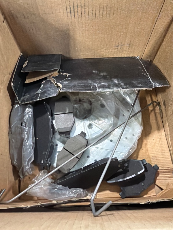 Photo 1 of ***SIMILAR ITEM** UNKNOWN SPECIFIC DETAILS*** Texunoze Front and Rear Brake Kit, Ceramic Brake Pads and Drilled and Slotted Brake Rotors, Compatible With INFINITI EX35 EX37 G25 G35 G37 M35 M45 Q40 QX50, Nissa 350Z 370Z