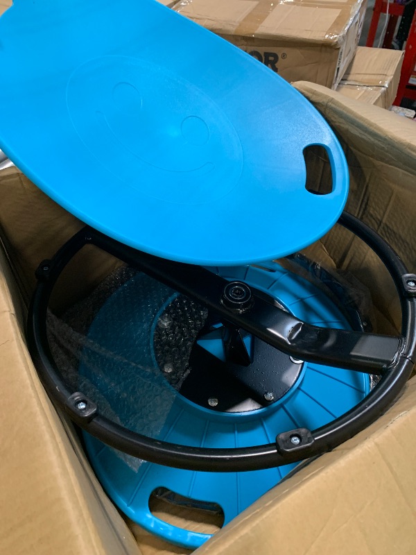 Photo 1 of ***SIMILE ITEM***Pterying 21" L × 19" W Large Size Spinning Chair for Autistic Kids, Autism Sensory Products, Sensory Toys Gifts for Kids with Autism & ADHD, Outdoor/Indoor Toys for Kids Ages 4-8, Azure Rounded Shape
