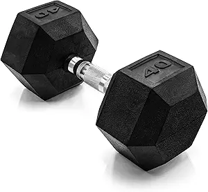 Photo 1 of  Dumbbells Rubber Coated Hand Weights for Exercises and Fitness â€“ 40 LB 