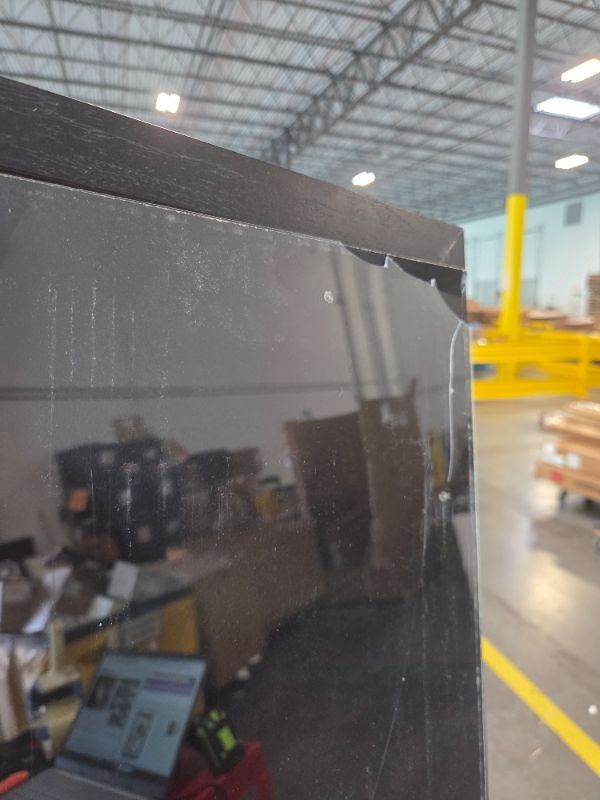 Photo 1 of ***MAJOR DAMAGE*** Tinkeps 19x27 Picture Frame Black with Black Backboard, Wooden Curved Extra Wide Edges Puzzle Frame, Vintage Style Poster Frame 19x27 for Wall Decor.