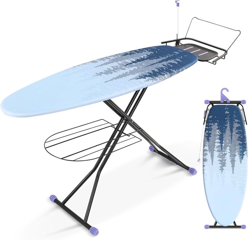 Photo 1 of 
APEXCHASER Full Size Ironing Board (18 x 51in), Metal Panel Iron Board with Stretchable Iron Rest, Heat & Scorch Resistant Cover, Adjustable Height...