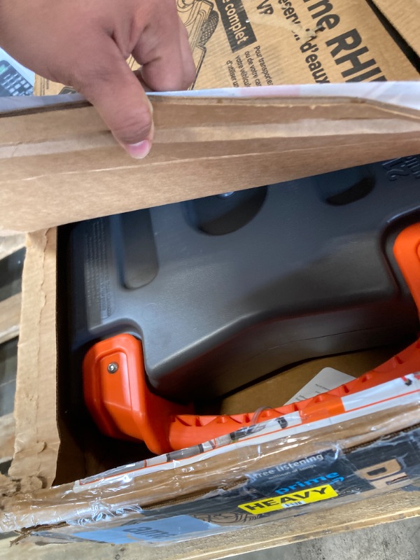 Photo 1 of **MISSING PARTS**
Camco Rhino 21-Gallon RV Portable Waste Tank - Features Large Heavy-Duty No-Flat Wheels & Low Drain Hole - Includes Removable Steel Tow Adapter, 3’ Sewer Hose & More RV Accessories (39002)