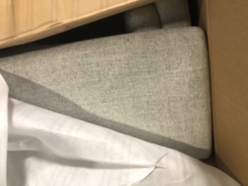 Photo 1 of ****PARTIAL SET ONLY CONTAINS 2 CHAIRS MISSING BOX #2*****KISLOT Upholstered Dining Chairs Modern Sidechair Performance Fabric High Back Armlesschair for Diningroom Kitchen, Grey,Set of 4(2 Box)