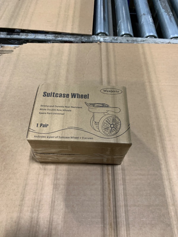 Photo 1 of ** SOLD AS IS, NO REFUND/RETURN** SEE COMMENTS!
1 Pair Luggage Suitcase Wheels, Trunk Wheels, Luggage Wheel Spare Part Universal Wheel Replacement Luggage Suitcase Wheels for Luggage Suitcase Trolley, Mute Double Row Wheels
