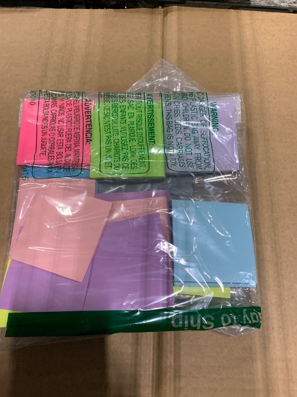 Photo 1 of (18 Pads) Pop Up Sticky Notes 3x3 Refills, Strong Adhesive Memo Pad Bulk with 9 Bright Colors, Suitable for Home, Office, School, Clean Removal