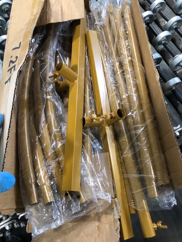 Photo 1 of ** only 1**
GATKITOM 7.2FT+6.6FT Metal Arch Backdrop Stand, Gold Wedding Arch Stand Set of 2, Stable Wedding Arch Frame for Wedding Birthday Party Baby Shower Ceremony Graduation Decoration, ABS-GD-7266Z