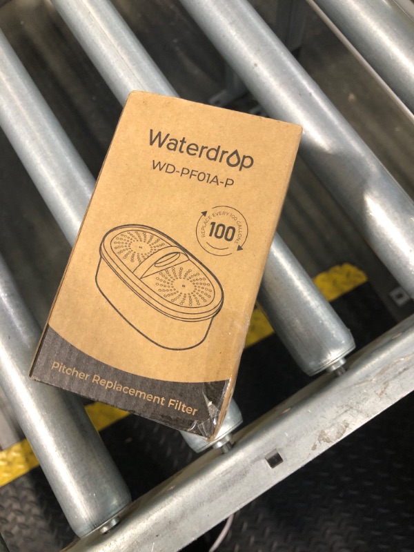Photo 1 of [Original] Waterdrop PF01A-P Upgrade NSF 53 & 42 & 372 Certified Replacement Filters, for Waterdrop Pitcher and Dispenser, Reduces Lead, PFAS, PFOA/PFOS, Chlorine, Cadmium, Copper, Mercury, 1 Pack