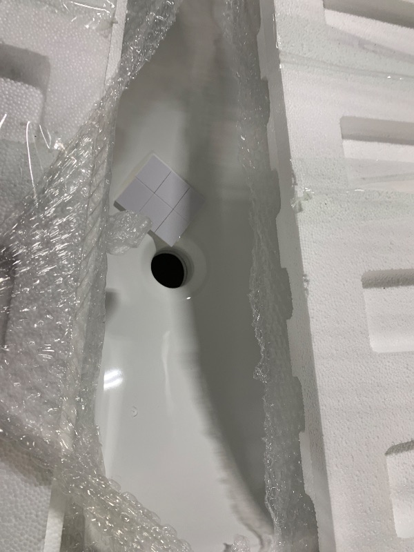 Photo 1 of *MAJOR DAMAGE*
Modway EEI-4837-WHI Cayman 30" Bathroom Sink, White