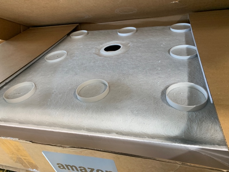 Photo 1 of *MAJOR DAMAGE*
DreamLine SlimLine 36 in. D x 60 in. W x 2 3/4 in. H Center Drain Single Threshold Shower Base in White, DLT-1136600