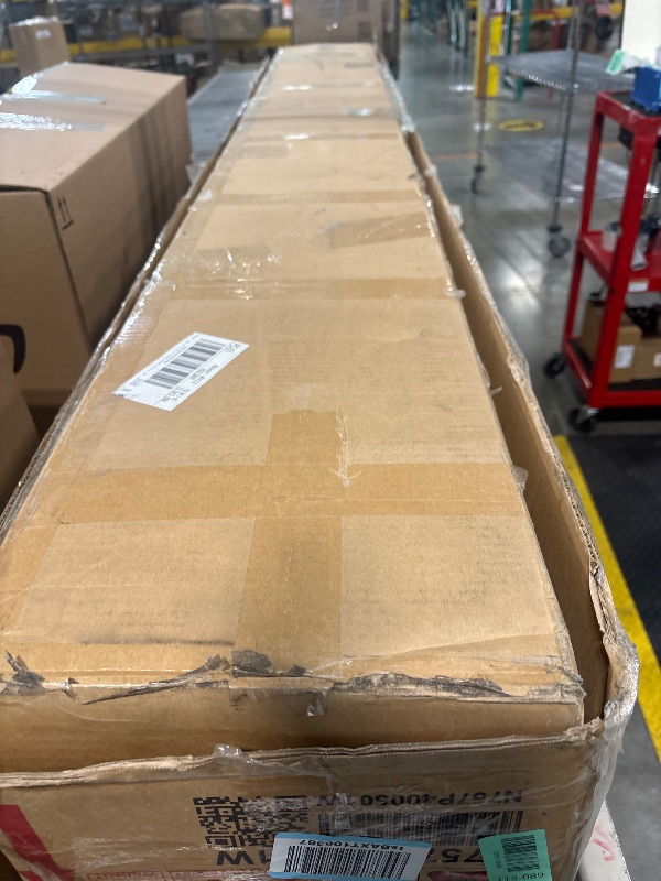 Photo 1 of **SOLD AS IS NO REFUND/RETURN** SEE COMMENTS!~
Christopher Knight Home Salden California King Size Bed Frame with Headboard, Boucle Upholstered California King Bed Frame and Headboard, Wooden Slat Support, No Box Spring Needed, White