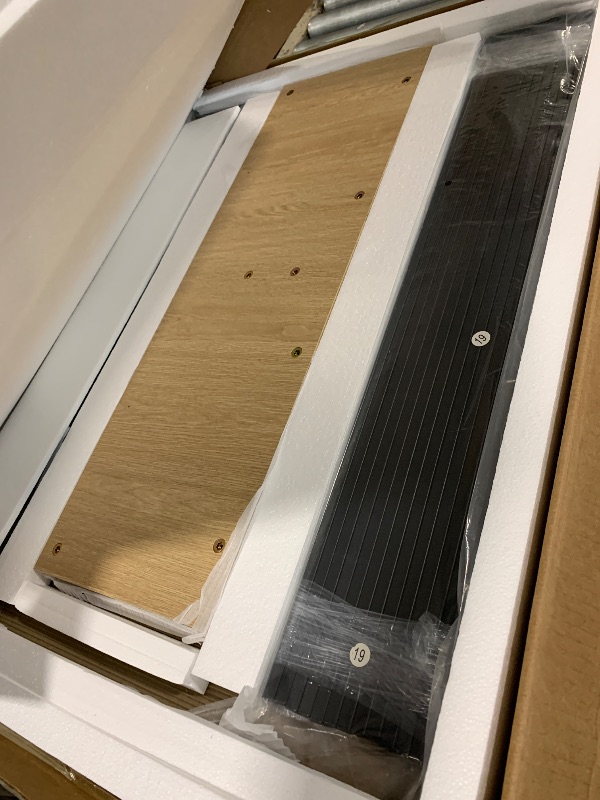 Photo 1 of **SIMILAR ITEM** **UNKNOWN SIZE** Bestier Bed Frame with Adjustable Headboard & LEDLighting, Corduroy Upholstered Platform Bed Frame withStorage Shelf, Solid Wood Slats, No Box Spring Needed,Never Squeak, Easy Assembly, Taupe