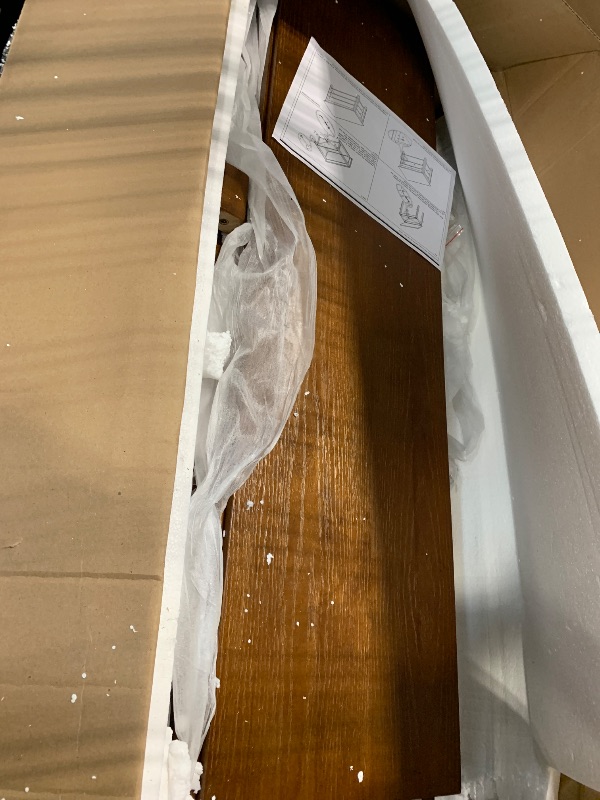 Photo 1 of ** sold as is no refund/return ** see comments 
AQIMUELE 3 Tier Shoe Bench with Storage, Wood Shoe Rack for Front Door Entrance, Entryway Shoe Storage Bench.