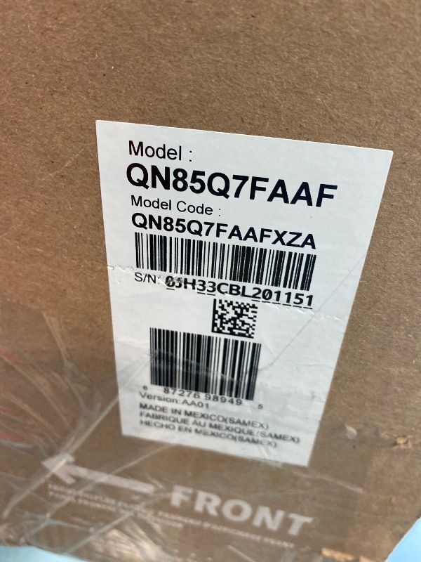 Photo 1 of ***DIFF SN*** Samsung 85-Inch Class QLED Q7F Series Samsung Vision AI Smart TV (2025 Model, 85Q7F) Quantum HDR, Object Tracking Sound Lite, Q4 AI Gen1 Processor, 4K upscaling, Gaming Hub, Alexa Built-in