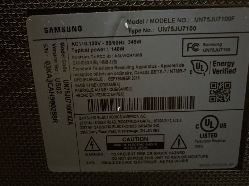 Photo 1 of ***DIFF SN*** Samsung 85-Inch Class QLED Q7F Series Samsung Vision AI Smart TV (2025 Model, 85Q7F) Quantum HDR, Object Tracking Sound Lite, Q4 AI Gen1 Processor, 4K upscaling, Gaming Hub, Alexa Built-in