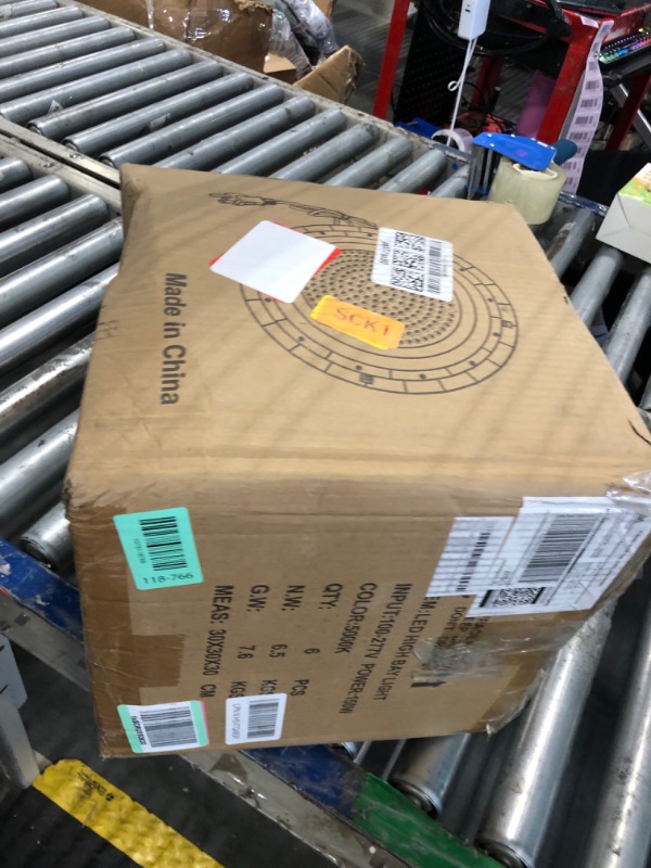 Photo 1 of ** ONLY ONE PCS ** THELUX 150W High Bay LED Shop Lights Super High Bright 22500ML 5000K with 3Pins US Plug & 5Ft Cable Upgrade 50000Hrs UFO LED High Bay Light Easy Install 6Pack for Workshop Garage GMY