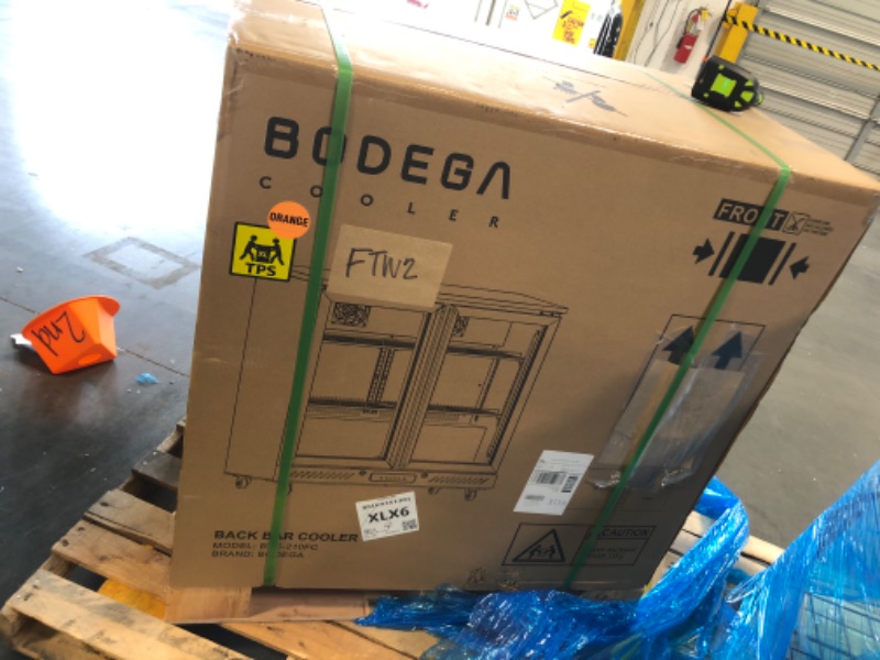 Photo 1 of ** FACTORY SEALED *** BODEGACOOLER Back Bar Cooler,7.7 Cu.ft Commercial Beverage Refrigerator with 2 Sliding Glass Doors, Stainless Top,Beverage Fridge Perfect for Beer,Wine,Soda,DOE Approved
