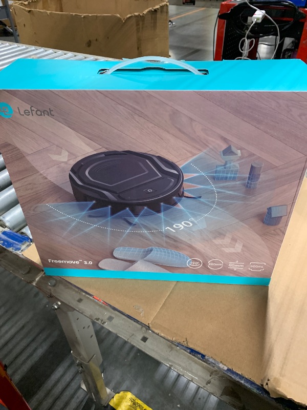 Photo 1 of **UNTESTED**
Lefant M210 Pro Robot Vacuum with 2200 Pa Powerful Suction, 6 Cleaning Modes, 120 Mins Runtime, Quiet, Self-Charging, Voice Control, Ideal for Pet Hair and Hard Floor, White