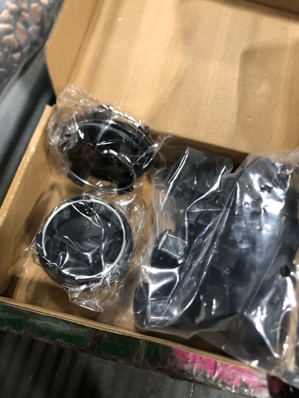 Photo 1 of  2PCS Car Wheel Hub Center Cap, 2.36" x 2.2" Wheel Hub Modification Decoration, ABS Snap-in Vehicle Rim Hub Caps, Wheel Hub Accessories Universal for Most Cars (Black)