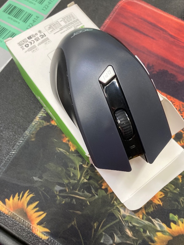 Photo 1 of **NO DONGLE**acer Wireless Mouse for Laptop, 2.4GHz Computer Mouse 3 Adjustable DPI Office Cordless USB Mice with USBA Receiver, 6 Buttons, 1600 DPI, Medium to Large Sized Hands Compatible with PC, Laptop, Desktop