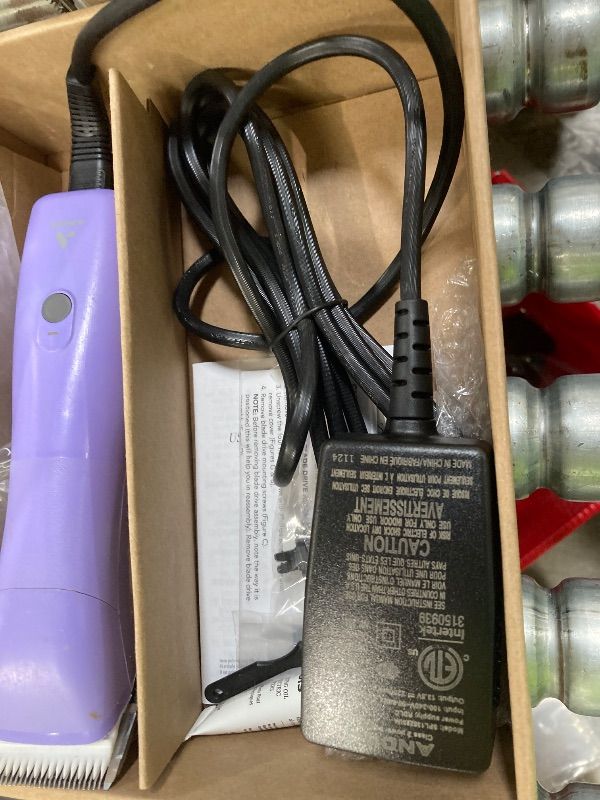View 3 of **PARTS ONLY***Andis Emerge Lithium-ion Cordless Detachable Blade Dog Clipper, for All Coats & Breeds, Purple, 560489