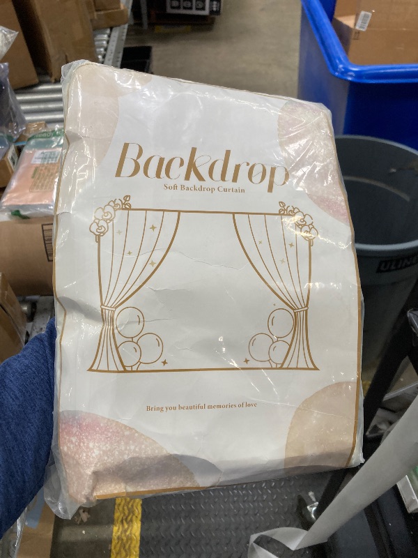 Photo 1 of ***NEEDS WASHING***10 ft x 10 ft Wrinkle Free Ivory Backdrop Curtain for Wedding Parties, Polyester Ivory Photo Backdrop Drapes 2 Panels 5x10ft for Baby Shower Photoshoot Engagement Birthday Party Photography Background***NEEDS WASHING***