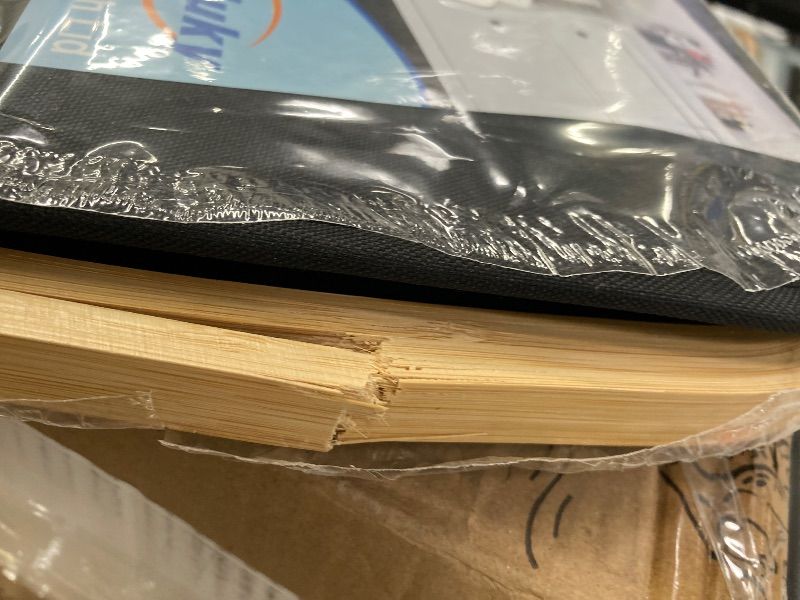 Photo 1 of **CRACKED**100L Laundry Basket, Black