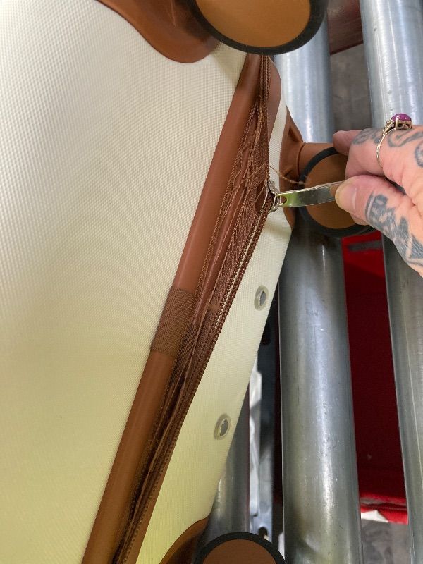 Photo 1 of ***ZIPPER COMING APART***UKEIN Luggage Sets 3 Piece, Carry On Luggage 20In With Spinner Wheels,PC Hardside Suitcase Set with TSA Lock,Durable Carry On Suitcase With Travel Backpack for Men (Beige, 3 piece set (20inch))***ZIPPER COMING APART***