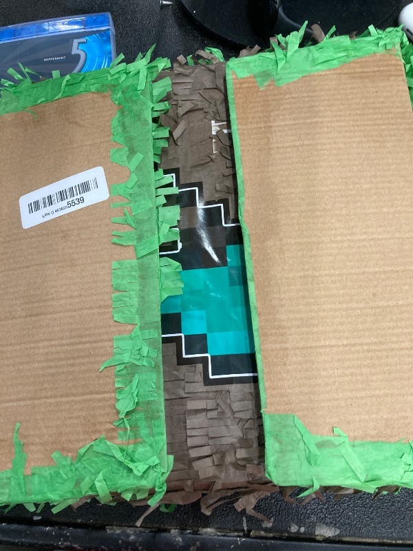 Photo 1 of ***MINECRAFT TYPE***Super Gaming 13” Green Piñata Storage Box Perfect for Birthdays, Parties, Gaming - Piñata Large