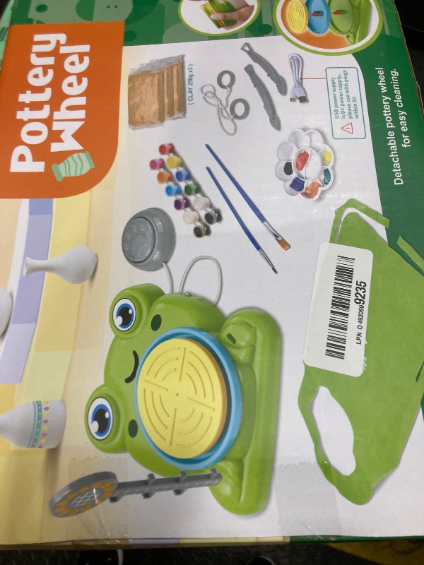Photo 1 of ***MISSING CLAY -SELLING AS INCOMPLETE PARTS ONLY***  Aujazyble Pottery Wheel for Kids - Complete Pottery Painting Kit Arts and Crafts for Kids Ages 8-12  Art Supplies Toys for Girls Boy Birthday Gift for 6 7 8 9 10 11 12+