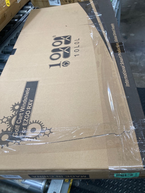 Photo 1 of 10L0L Golf Cart Windshield for EZGO RXV 2008-up Upgrade Thickened Fold Down Windshields Anti-UV Impact Resistant - 38.18"W X 32.5"H